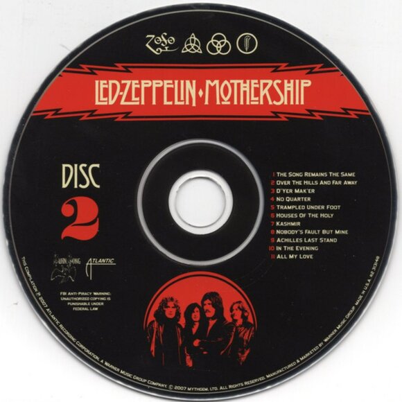 led zeppelin mothership super jewel case remastered 2007 2 cd set - jimmy page - Picture 3 of 6